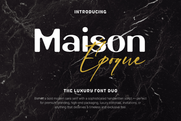 Maison Époque Duo: A Typeface for Modern Editorial Design